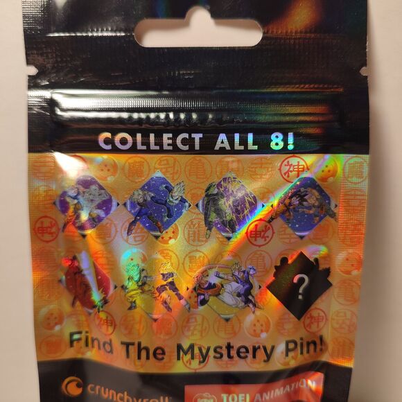Dragon Ball Z Blind Bag Series Enamel Pins Full Set Of 8 Collectible DBZ Badges - Picture 11 of 11
